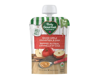 Baby Gourmet Baked Apple Cinnamon & Chia - 128 ML