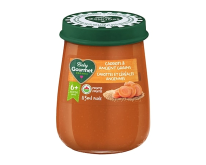 Baby Gourmet Carrots & Ancient Grains - 113 ML