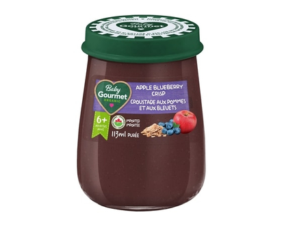 Baby Gourmet Organic Jar Apple Blueberry Crisp - 113.0 ML