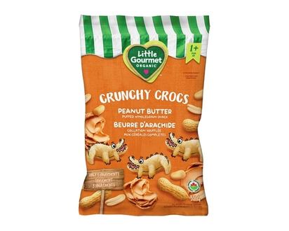 Baby Gourmet Crunchy Crocs Peanut Butter Organic Toddler Snack - 35.0 G