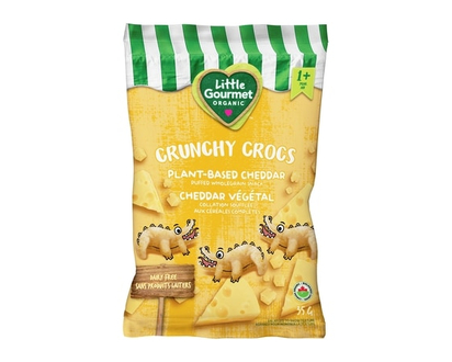 Baby Gourmet Crunchy Crocs Plant-based Cheddar Organic Toddler Snack - 35.0 G