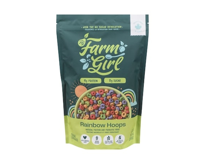 Farm Girl Rainbow Hoops Cereal No Sugar - 280.0 G