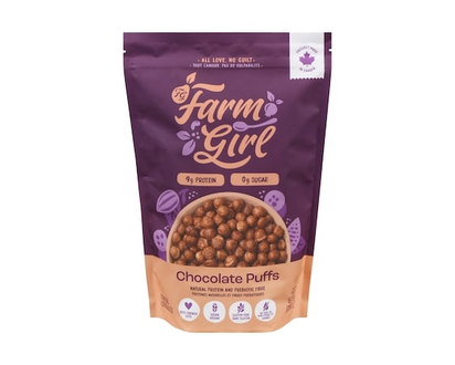 Farm Girl Chocolate Puffs Cereal No Sugar - 280.0 G