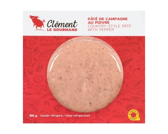 Clement le Gourmand Pâté de campagne au poivre - 150.0 G
