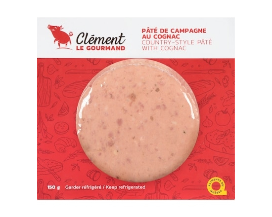 Clement le Gourmand Pâté de campagne au cognac - 150.0 G