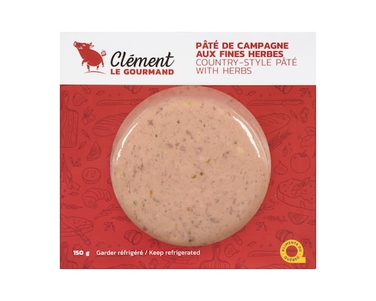 Clement le Gourmand Pâté de campagne aux fines herbes - 150.0 G