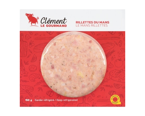 Clement le Gourmand Rillettes du mans - 150.0 G