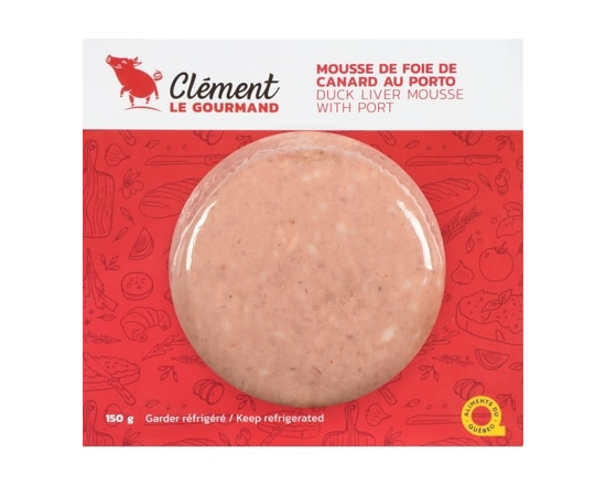 Clement le Gourmand Mousse de foie de canard au porto - 150.0 G