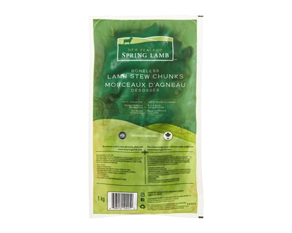 New Zealand Boneless Lamb Stew Chunks - 1.0 KG