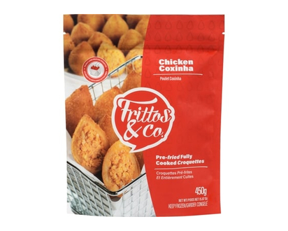 FRITTOS & CO Pre-Fried Fully Cooked Croquettes Chicken Coxinha - 1.0 EA
