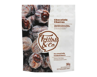 FRITTOS & CO Pre-Fried Fully Cooked Churro Chocolate Churros - 360.0 G