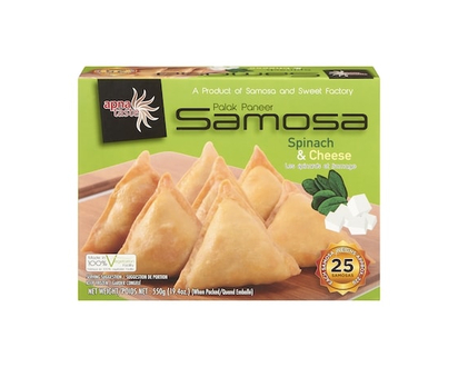 Apna Taste Samosa, Spinach & Cheese - 550.0 G