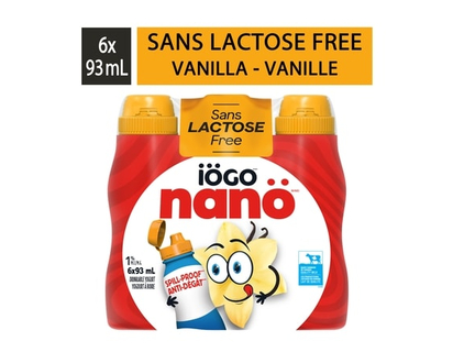 IOGO Nano Yogurt Drink Lactose Free, Vanilla - 558.0 ML