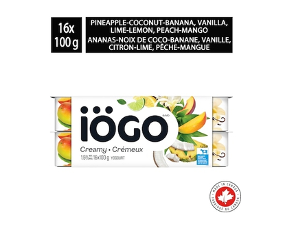 IÖGO Pots de yogourt tropical 15 % - 100.0 G