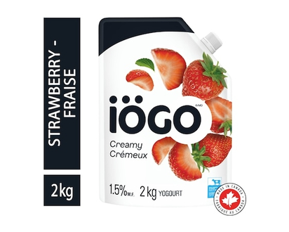 IOGO Strawberry Yogurt Pouch 1.5% - 2.0 KG