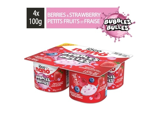 Nanö Bubbles Mixed Berries Yogurt 1.5%100G - 100.0 G