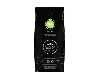 Kicking Horse Organic Fairtrade Dark Roast Whole Bean Coffee, Kick Ass - 454.0 G