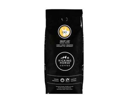 Kicking Horse Organic Fairtrade Medium Roast Whole Bean Coffee, Smart Ass - 454.0 G