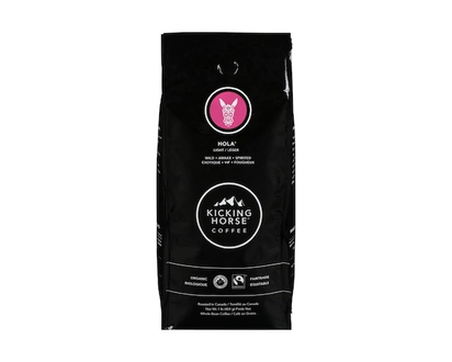 Kicking Horse Organic Fairtrade Light Roast Whole Bean Coffee, Hola - 454.0 G