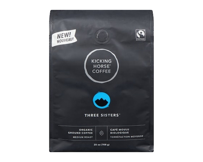 Kicking Horse Organic Ground Coffee Three Sisters Medium Roast - 708.0 G