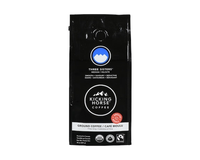 Kicking Horse Organic Fairtrade Medium Roast Ground Coffee, Three Sisters - 284.0 G