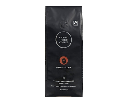 Kicking Horse Organic Fairtrade Dark Roast Ground Coffee, Grizzly Claw - 284.0 G