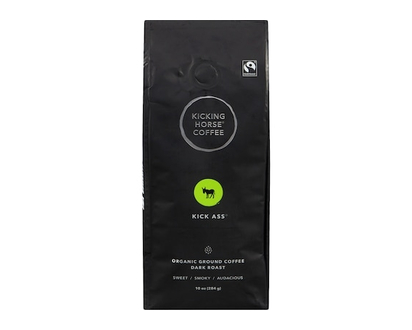 Kicking Horse Organic Fairtrade Dark Roast Ground Coffee, Kick Ass - 284.0 G