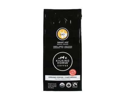Kicking Horse Organic Fairtrade Medium Roast Ground Coffee, Smart Ass - 284.0 G