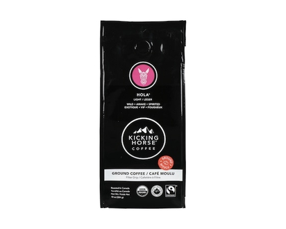 Kicking Horse Organic Fairtrade Light Roast Ground Coffee, Hola - 284.0 G