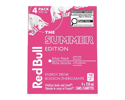 Red Bull The Summer Edition Energy Drink White Peach - 250.0 ML