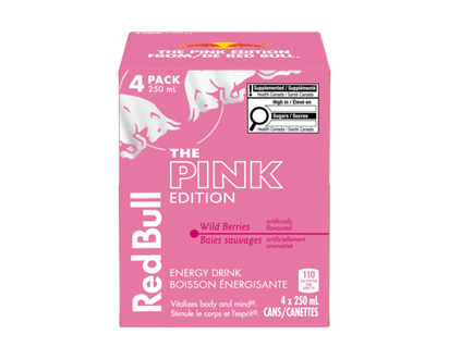 Energy Drink, Wild Berries, (4 pack) - 250.0 ML