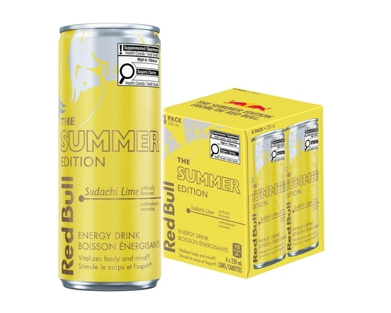 Energy Drink, Sudachi Lime, (4 Pack) - 250.0 ML