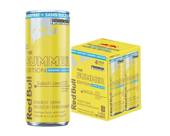 Energy Drink, Sudachi Lime, Sugarfree, (4 Pack) - 250.0 ML