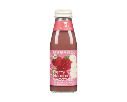 Greenhouse Plant-Based Smoothie Organic Berry Banana Smoothie - 300.0 ML