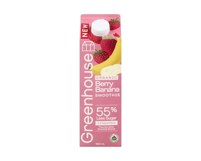 Greenhouse Smoothie Organic Berry Banana - 900.0 ML