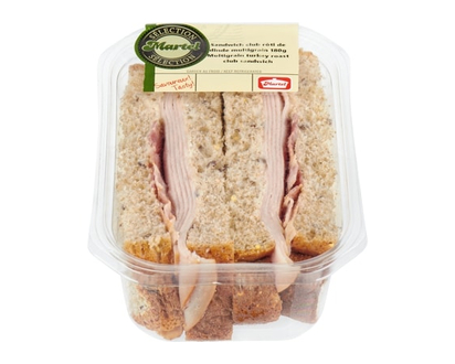 Martel Sandwich club rôti de dinde multigrain - 180.0 G