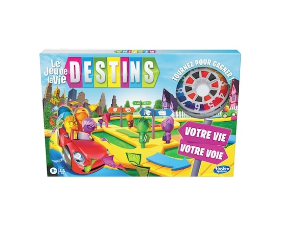 Hasbro The Game of Life Board Game, Family Games for Kids Ages 8 and Up - French Version - 1.0 EA