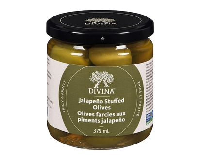 Divina Krunch Olives Stuffed with Jalapeno Peppers - 221.0 G