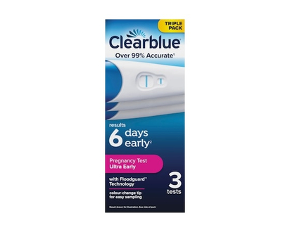 Clearblue Ultra Early Pregnancy Test Kit, Early Detection at Home Pregnancy Test, 3 Tests - 3 EA