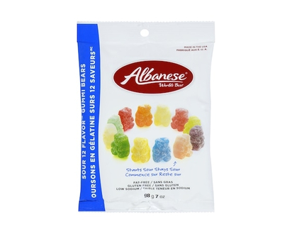 Albanese Sour 12 Flavour Gummi Bears - 198.0 G