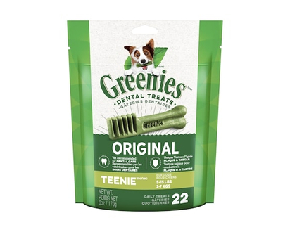 Greenies Dental Treats Original Teenie For Dogs 2-7 Kgs - 170.0 G