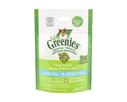 Greenies Feline Treats For Cats Dental Treats Catnip Flavour - 59.53 G