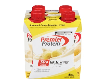 Premier Protein Boisson fouettée source de protéines bananes et crème - 325.0 ML