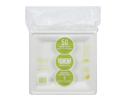 Greenstripe 8 Inch Square Plate 10/50 - 1.0 EA