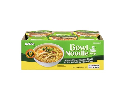 Paldo Noodles With Soup Mix Spicy Chicken Flavour - 86 G