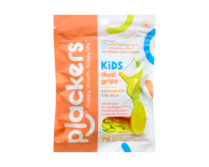 Plackers Dental Flossers With Fluoride Fruit Smoothie Swirl - 75.0 EA