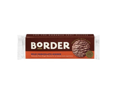Border Milk Chocolate Gingers Beautifully Crafted Biscuits - 150.0 G