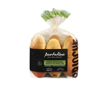 Portofino Brioche Hotdog Deluxe Buns - 390.0 G