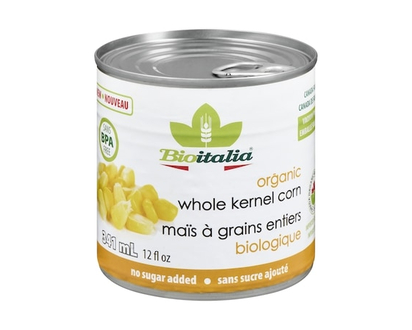 Bioitalia Organic Whole Kernel Corn - 340.0 ML