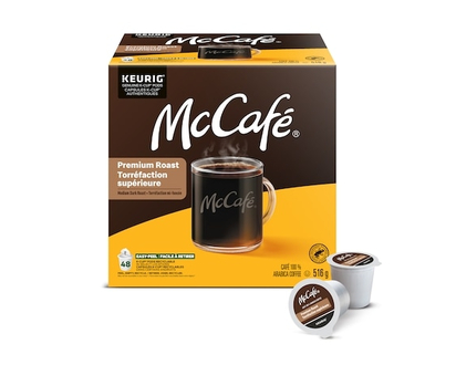 McCafé McCafé Torréfaction Supérieure Moyenne Noire Capsules De Café K-Cup, 48 Unités, Provenant De Sources Éthiques, Pour Les Cafetières Keurig - 48.